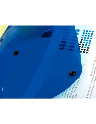 POCHETTE ENVELOPPE LIDERPAPEL POLYPROPYLÈNE 180 MICRONS A5 210X148MM 50F FERMETURE BOUTON RÉSISTANT TRANSPARENT BLEU
