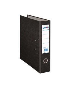 Classeur à levier Dohe, format folio, dos 70 mm, œillet, anneau et porte-cartes sur le dos, carton doublé polypropylène, coins m
