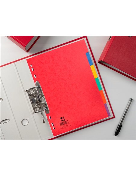 INTERCALAIRE Q-CONNECT CARTE LUSTRÉE 225G 6 POSITIONS A4 210X297MM
