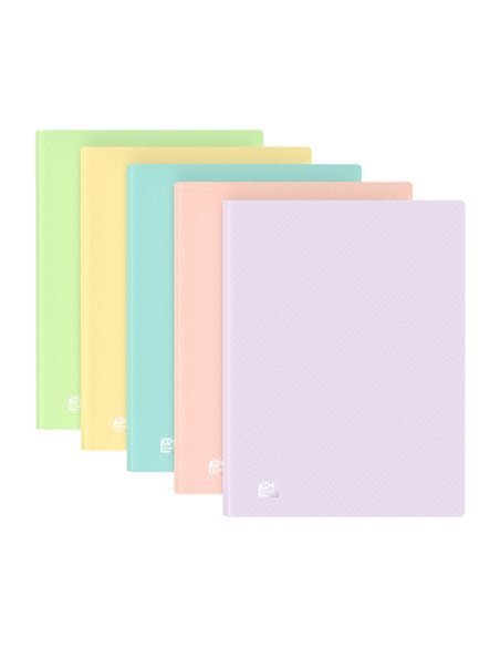 Oxford A4 40F PP TR Past St - Cahier à couverture rigide - Format A4 - 40 feuilles - Papier résistant - Design moderne