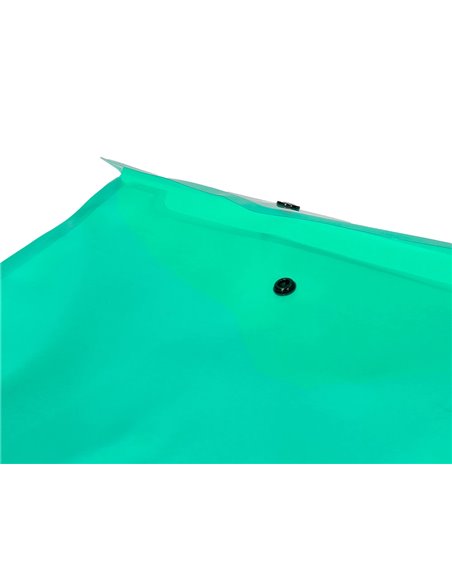 POCHETTE ENVELOPPE LIDERPAPEL POLYPROPYLÈNE 180 MICRONS A4 297X210MM 50F FERMETURE BOUTON RÉSISTANT TRANSPARENT VERT