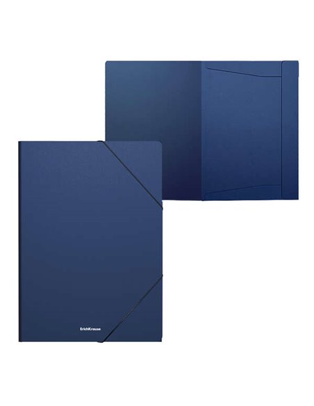 Chemise à rabats Erichkrause Matt Classic A4 - En polypropylène - Bleu