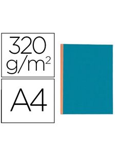 CHEMISE EXACOMPTA CARTE 240X320MM 320G DOCUMENTS A4 210X297MM SOUFFLET DOS TOILÉ 30MM COLORIS BULLE