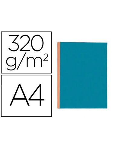 CHEMISE EXACOMPTA CARTE 240X320MM 320G DOCUMENTS A4 210X297MM SOUFFLET DOS TOILÉ 30MM COLORIS BULLE