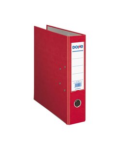 Classeur à levier Dohe format A4 - Dos 70 mm - Œillet, anneau et porte-cartes sur le dos - Carton doublé polypropylène - Coins m