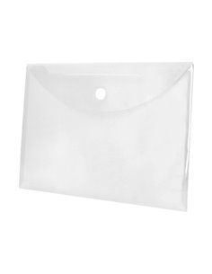 POCHETTE ENVELOPPE LIDERPAPEL POLYPROPYLÈNE 180 MICRONS A4 297X210MM FERMETURE VELCRO COLORIS TRANSPARENT 2