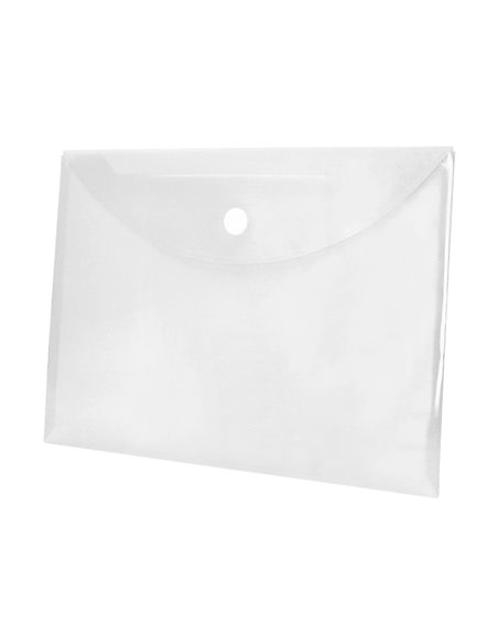 POCHETTE ENVELOPPE LIDERPAPEL POLYPROPYLÈNE 180 MICRONS A4 297X210MM FERMETURE VELCRO COLORIS TRANSPARENT