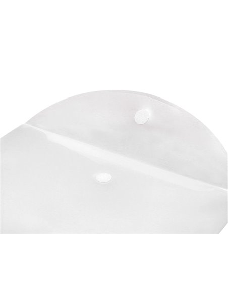 POCHETTE ENVELOPPE LIDERPAPEL POLYPROPYLÈNE 180 MICRONS A4 297X210MM FERMETURE VELCRO COLORIS TRANSPARENT