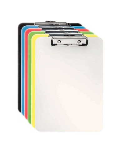 Chemise à pince métallique Esselte Vivida A4 - Capacité de 80 feuilles - Polystyrène opaque durable - Crochet de suspension - Co