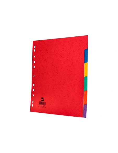 INTERCALAIRE Q-CONNECT CARTE LUSTRÉE 225G 6 POSITIONS A4+ 212X310MM