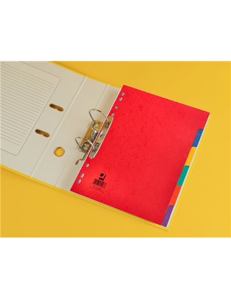 INTERCALAIRE Q-CONNECT CARTE LUSTRÉE 225G 6 POSITIONS A4+ 212X310MM
