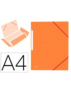 CHEMISE ELASTIQUE 3 RABATS OXFORD TOPFILE+ A4 ORANGE