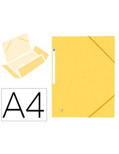 CHEMISE ELASTIQUE 3 RABATS OXFORD TOPFILE+ A4 JAUNE