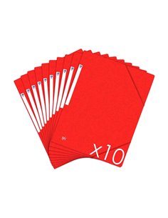 CHEMISE ELASTIQUE 3 RABATS OXFORD TOPFILE+ A4 ROUGE 2