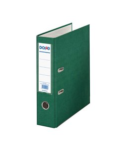 Classeur à levier Dohe format A4 - Dos 70 mm - Œillet, anneau et porte-cartes sur le dos - Carton doublé polypropylène - Coins m