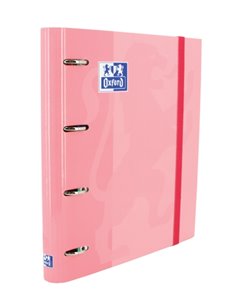 Classeur à anneaux Oxford Europeanbinder Classic A4+ avec recharges, grille 5x5 - Couverture extra rigide - Fermeture élastique 