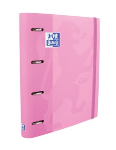 Classeur européen Oxford Touch A4+ - Couverture extra rigide - Dos 45 mm - Anneaux 4D x 35 mm - Recharge 5x5 incluse - Fuchsia p