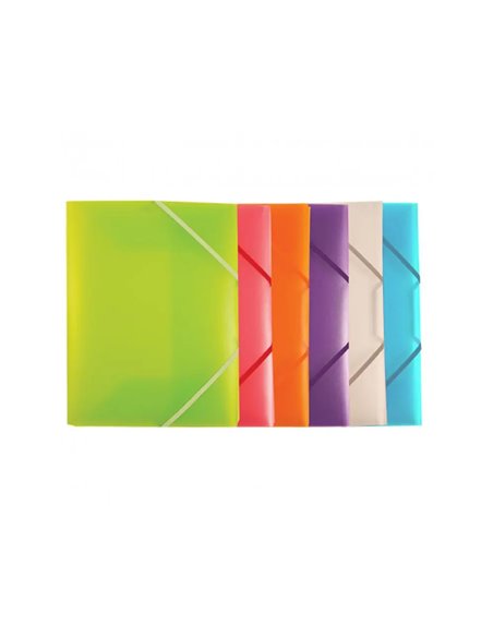 CHEMISE 3 RABATS OFFICE PLAST POLYPRO TRANSLUCIDE 6 COLORIS ASSORTIS