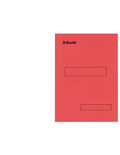 SOUS-CHEMISE ESSELTE CARTON KRAFT 160G 230X310MM A4 2 RABATS COLORIS ROUGE