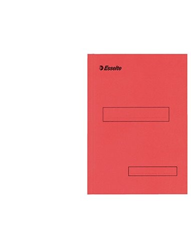 SOUS-CHEMISE ESSELTE CARTON KRAFT 160G 230X310MM A4 2 RABATS COLORIS ROUGE