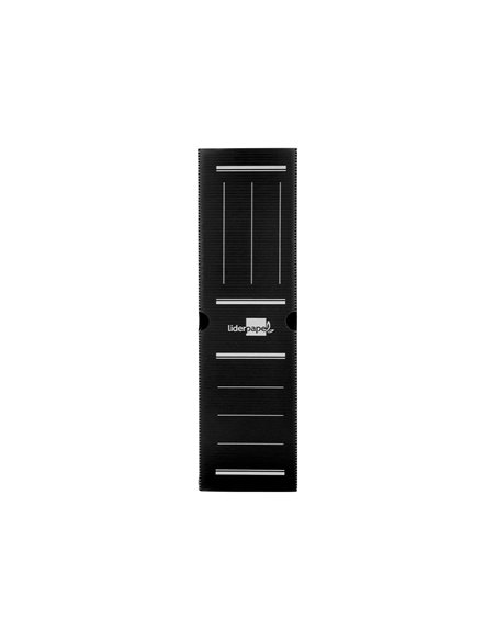 BOITE A ARCHIVES LIDERPAPEL POLYPROPYLENE ONDULE DOS  100MM 360X100X260MM COLORIS NOIR