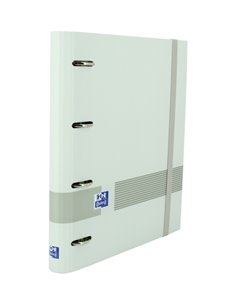 Classeur européen Oxford & You A4+ - Couverture extra rigide - Dos 45 mm - Anneaux 4D x 35 mm - Recharges 5x5 - Tableau effaçabl