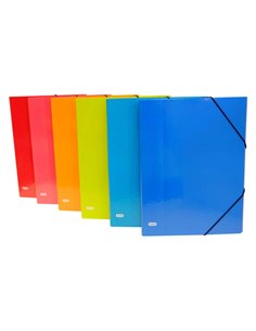 Classeur Elba Color Life Folio avec 12 intercalaires - Dos 25 mm - Avec rabat et fermeture élastique - Solide et durable - Coule