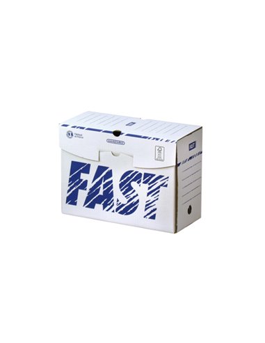BOITE ARCHIVES FAST BASIC DIM. 33X25CM DOS 150MM  COLORIS BLANC LOT 10 UNITES