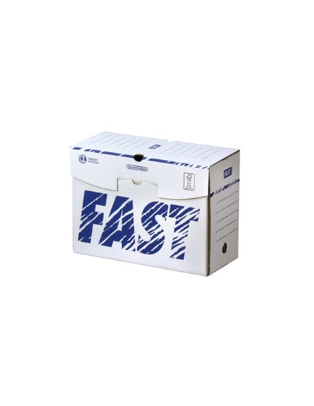 BOITE ARCHIVES FAST BASIC DIM. 33X25CM DOS 150MM  COLORIS BLANC LOT 10 UNITES