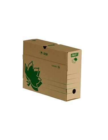 LOT BOITES ARCHIVES NATURE LINE FAST RECYCLE ET  RECYCLABLE CARTON BRUN 33X25  CM DOS DE 10CM 10 UNITES