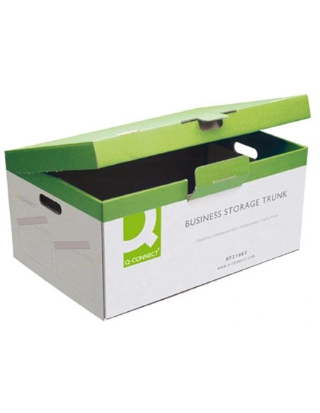 BOÎTE ARCHIVAGE DÉFINITIF Q-CONNECT CARTON POUR 5 BOÎTES A4 DOS 100MM MONTAGE MANUEL 374X540X245MM