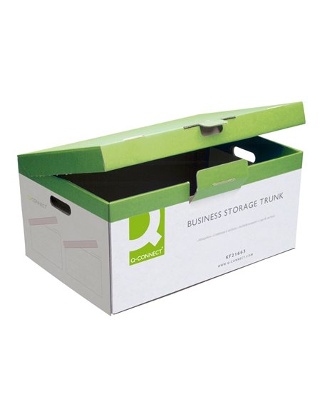 BOÎTE ARCHIVAGE DÉFINITIF Q-CONNECT CARTON POUR 5 BOÎTES A4 DOS 100MM MONTAGE MANUEL 374X540X245MM