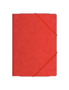Chemise à trois rabats Dohe - Format folio - Fabriquée en papier cartonné de qualité supérieure - Laminée - Fermeture élastique 