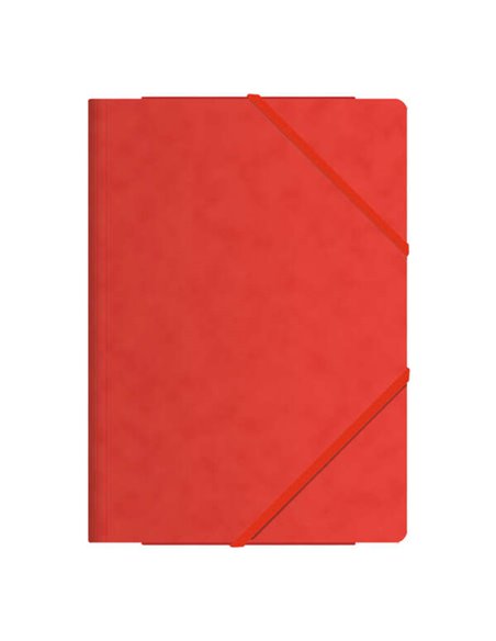 Chemise à trois rabats Dohe - Format folio - Fabriquée en papier cartonné de qualité supérieure - Laminée - Fermeture élastique 