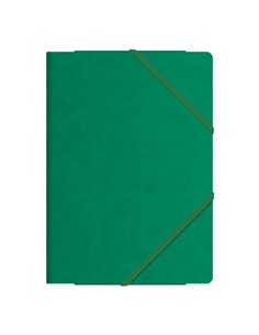 Chemises à trois rabats Dohe - Format folio - Papier cartonné de qualité supérieure - Laminées - Fermeture élastique plate