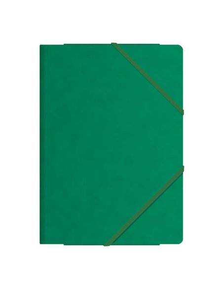 Chemises à trois rabats Dohe - Format folio - Papier cartonné de qualité supérieure - Laminées - Fermeture élastique plate