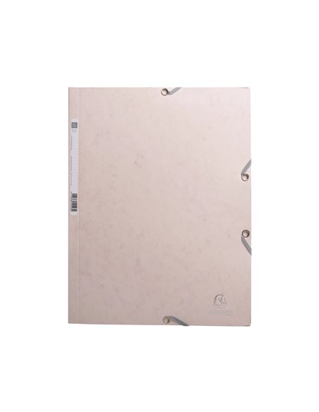 CHEMISE 3 RABATS EXACOMPTA SKANDI A4 CARTE LUSTREE 400GR FERMETURE ELASTIQUE COLORIS ASSORTIS