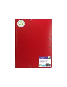 CHEMISE 3 RABATS OFFICE PLAST POLYPRO RECYCLE COLORIS ROUGE