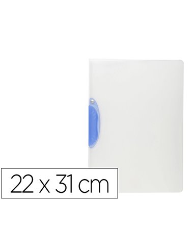 CHEMISE EXACOMPTA BLANCHE A CLIP PIVOTANT RESISTANT POUR  DOCUMENTS PERFORES ET NON PERFORES 22X31 CM CLIP A