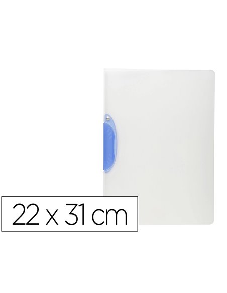 CHEMISE EXACOMPTA BLANCHE A CLIP PIVOTANT RESISTANT POUR  DOCUMENTS PERFORES ET NON PERFORES 22X31 CM CLIP A