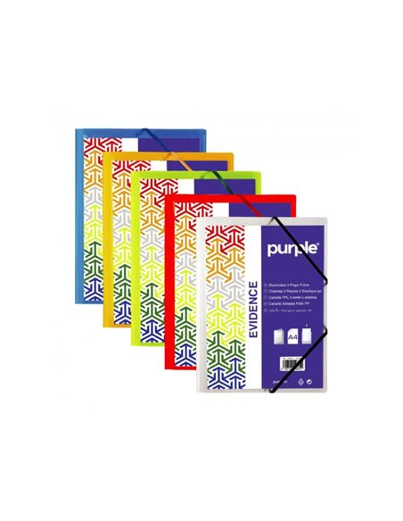 CHEMISE 3 RABATS PERSONNALISABLES OFFICE PLAST POLYPRO 6 COLORIS ASSORTIS