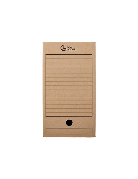 BOITE A ARCHIVES LIDERPAPEL CARTON RECYCLE 400G/M2 DOS  200MM KRAFT 367X200X251MM
