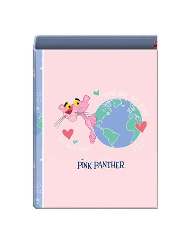 Chemise cartonnée lignée Dohe - Format folio 264 x 340 x 60 mm - Pages de garde imprimées - Mécanisme à 4 anneaux nickelés mixte