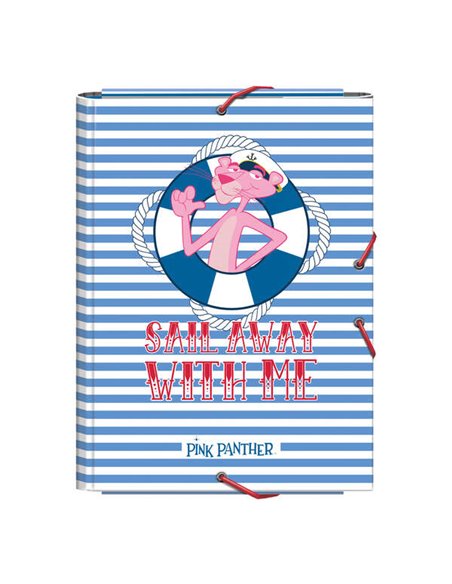 Chemise cartonnée Dohe doublée de papier imprimé en quadrichromie - avec 3 rabats et pages de garde imprimées - Fermeture élasti