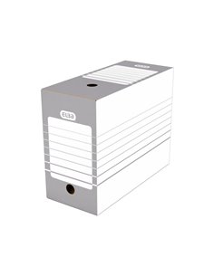 BOÎTE ARCHIVES ELBA CARTON 466X440MM DOS 150MM SYSTÈME MONTAGE AUTOMATIQUE COLORIS GRIS 2