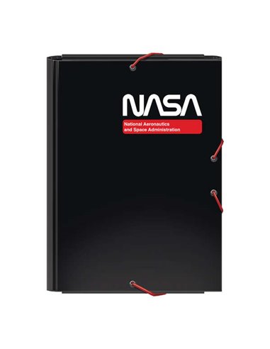 Chemise cartonnée Dohe doublée de papier imprimé en quadrichromie - avec 3 rabats et pages de garde imprimées - Fermeture élasti