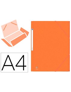 CHEMISE ELASTIQUE 3 RABATS OXFORD EUROFOLIO+ A4 ORANGE