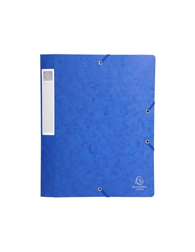 BOÎTE CLASSEMENT EXACOMPTA NATURE FUTURE CARTE LUSTRÉE 5/10E A4+ 240X320MM DOS 25MM 400G COLORIS BLEU