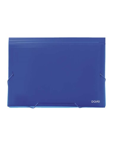 Classeurs accordéon Dohe 13 compartiments - Format A4 - En polypropylène opaque 700 microns - Avec fermeture en caoutchouc