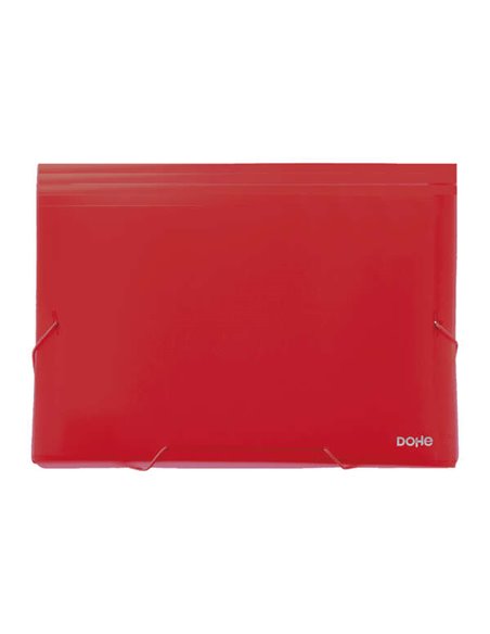 Classeurs accordéon Dohe 13 compartiments - Format A4 - En polypropylène opaque 700 microns - Avec fermeture en caoutchouc